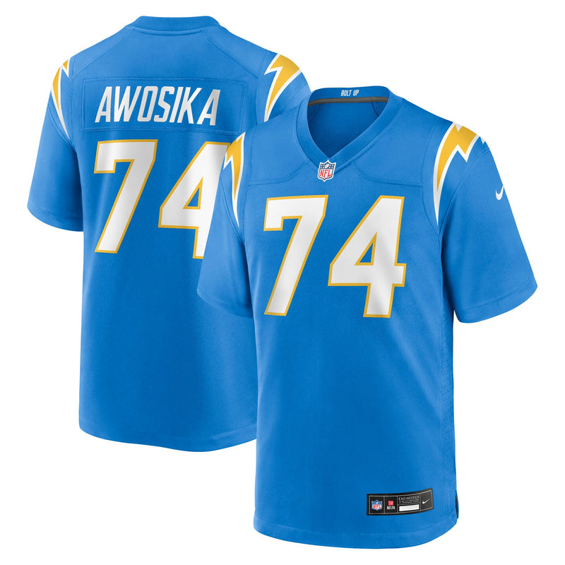 Los Angeles Chargers Kayode Awosika Nike Powder Blue Team Game Jersey