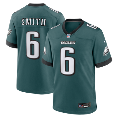 Philadelphia Eagles DeVonta Smith Nike Midnight Green Team Game Jersey