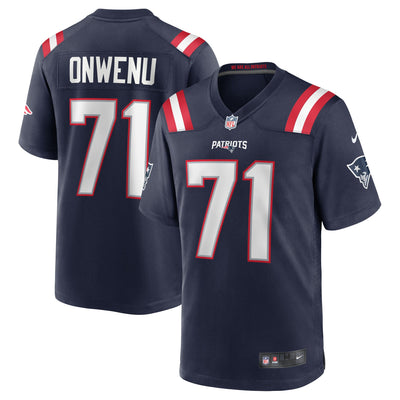 New England Patriots Mike Onwenu Nike Navy Team Game Jersey