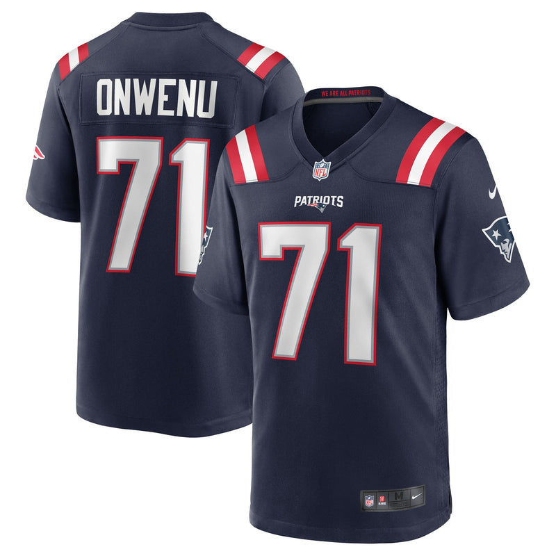 New England Patriots Mike Onwenu Nike Navy Team Game Jersey