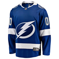Tampa Bay Lightning Fanatics Blue Home Breakaway Custom Jersey