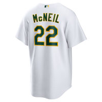 Athletics Jeff McNeil Nike White Home Replica Jersey