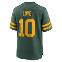 Green Bay Packers Jordan Love Nike Green Alternate Game Jersey