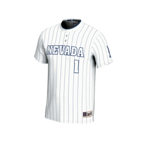 #1 Nevada Wolf Pack GameDay Greats Lightweight Collegiate Softball Fashion Jersey - White