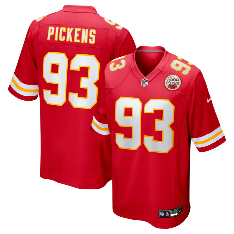 Kansas City Chiefs Zacch Pickens Nike Red Team Game Jersey