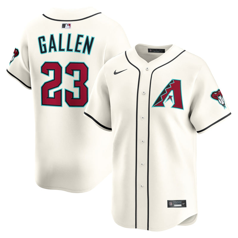 Arizona Diamondbacks Zac Gallen Nike Cream Home Limited Player Jersey