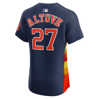 Houston Astros Jose Altuve Nike Navy Alternate 2 Elite Player Jersey