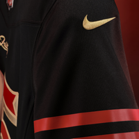 San Francisco 49ers Fred Warner Nike Black 2025 Rivalries Collection Stitched Limited Jersey