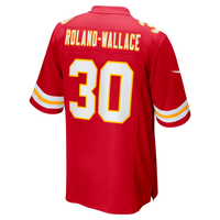 Kansas City Chiefs Chris Roland-Wallace Nike Red Game Jersey
