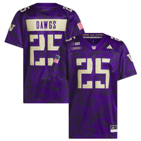 #25 Washington Huskies adidas Honor & Support Premier Strategy Jersey - Purple