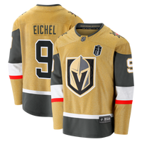 Vegas Golden Knights Jack Eichel Fanatics Gold 2026 Stanley Cup Final Breakaway Jersey