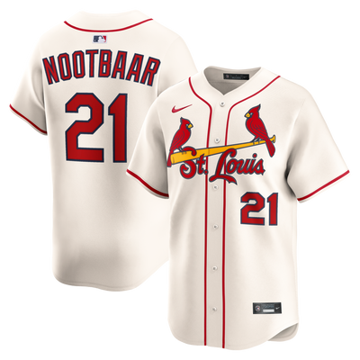 St. Louis Cardinals Lars Nootbaar Nike Cream Alternate 2 Limited Jersey