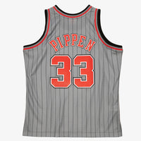 Chicago Bulls Mitchell & Ness Scottie Pippen 1995 Reload Swingman Authentic Jersey - Grey