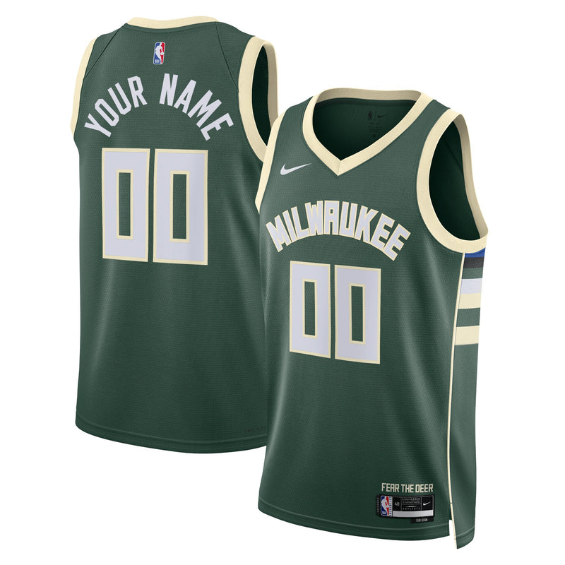 Milwaukee Bucks Nike Icon Swingman Jersey - Custom