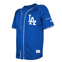 Los Angeles Dodgers Stitches Royal Team Color Full-Button Fashion Jersey