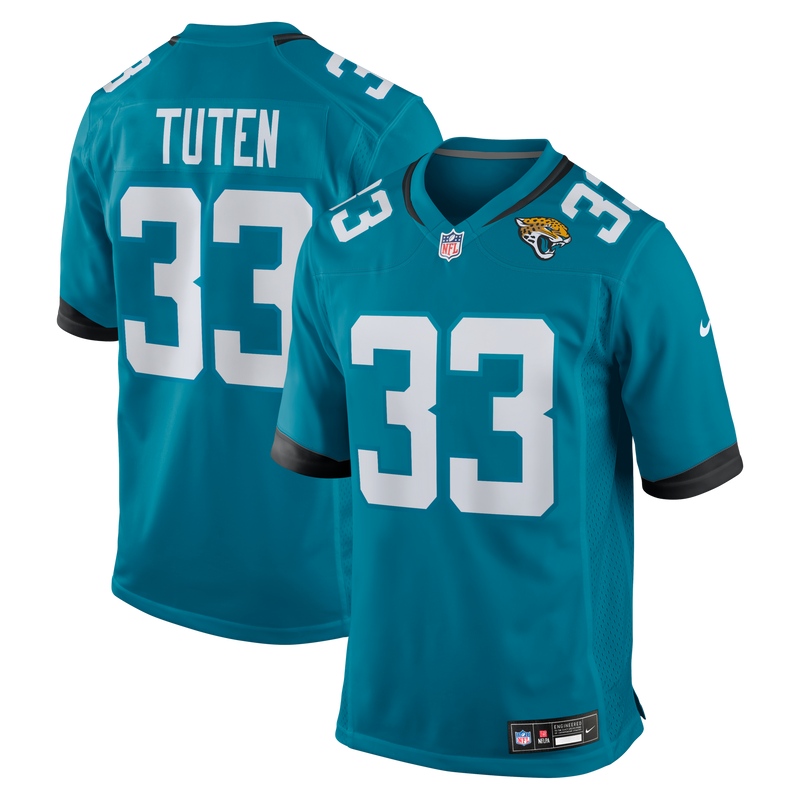 Jacksonville Jaguars Bhayshul Tuten Nike Teal Team Game Jersey