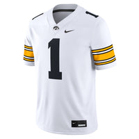 Nike #1 White Iowa Hawkeyes Game Jersey