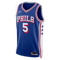 Philadelphia 76ers Nike Icon Edition Swingman Jersey - Royal - Quentin Grimes -