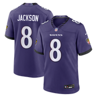Baltimore Ravens Lamar Jackson Nike Purple Team Game Jersey