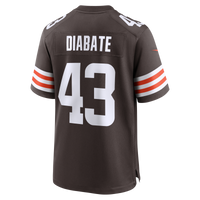 Cleveland Browns Mohamoud Diabate Nike Brown Team Game Jersey