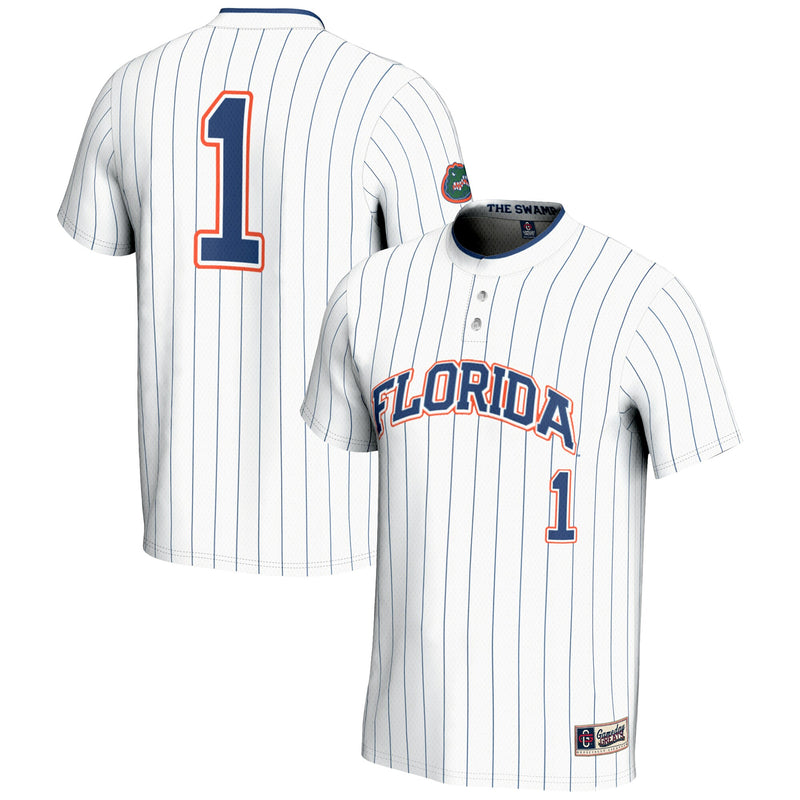 #1 Florida Gators GameDay Greats Lightweight Softball Jersey - White