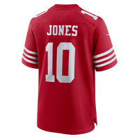 San Francisco 49ers Mac Jones Nike Scarlet Team Game Jersey