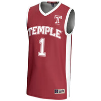 #1 Temple Owls GameDay Greats Lightweight Basketball Jersey - Red