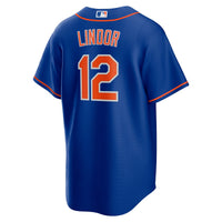 New York Mets Francisco Lindor Nike Royal Big & Tall Alternate Replica Player Jersey