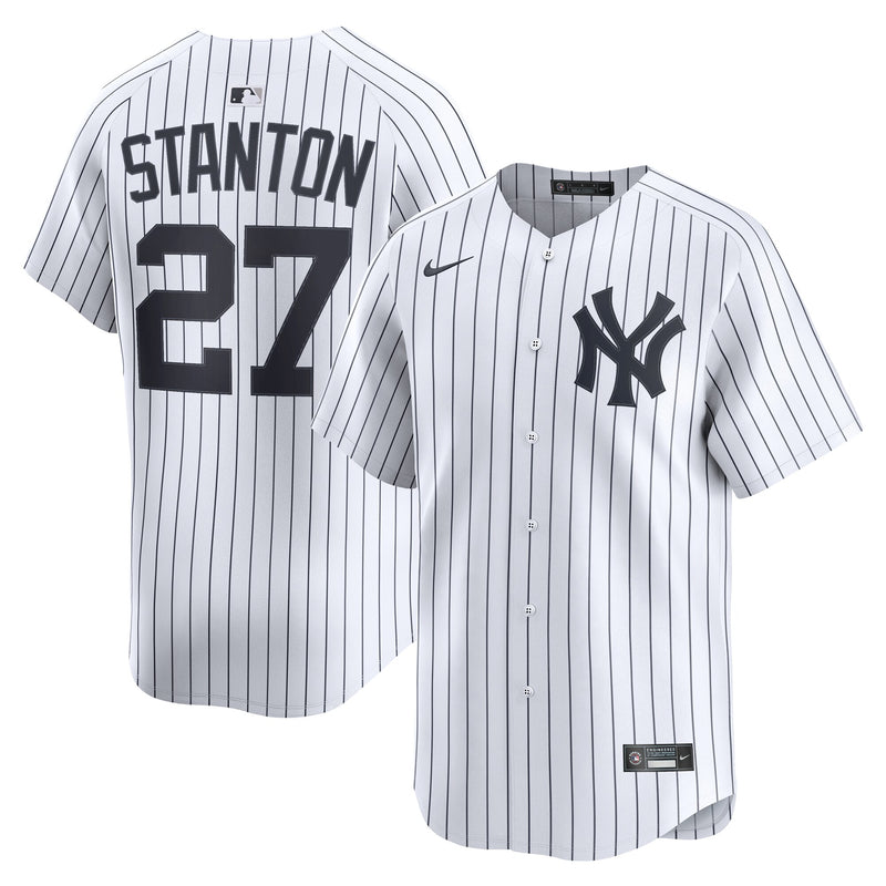 New York Yankees Giancarlo Stanton Nike White Home Limited Player Jersey