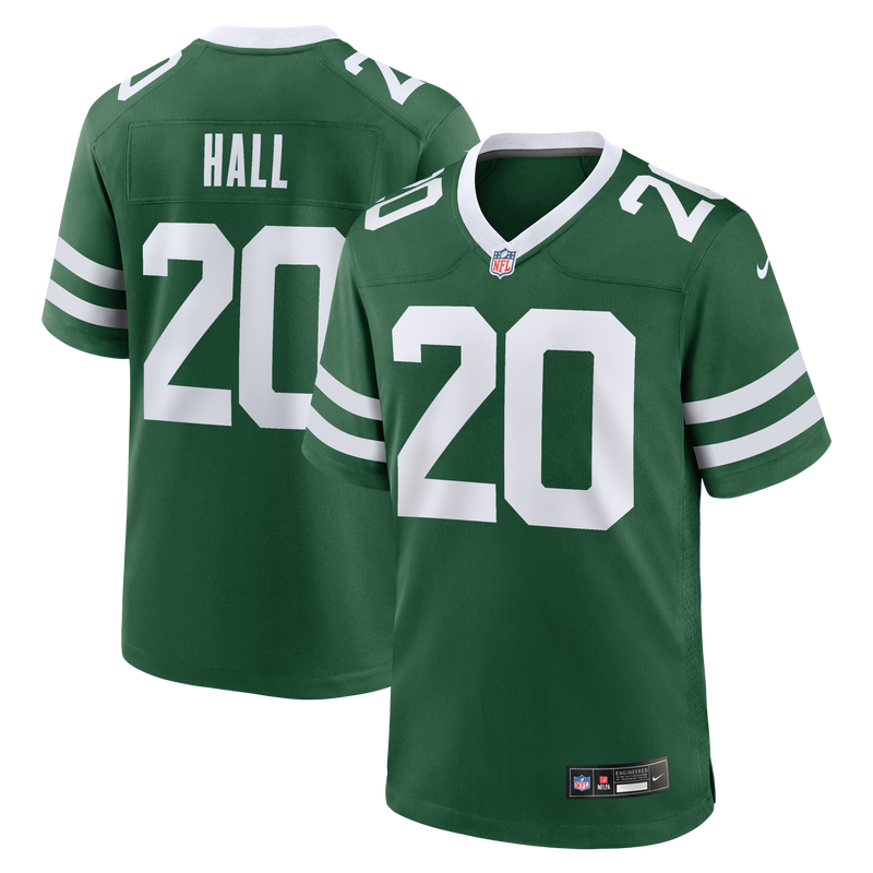 New York Jets Breece Hall Nike Legacy Green Game Jersey