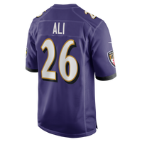Baltimore Ravens Rasheen Ali Nike Purple Team Game Jersey
