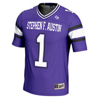 #1 Stephen F Austin Lumberjacks GameDay Greats Endzone Football Jersey - Purple