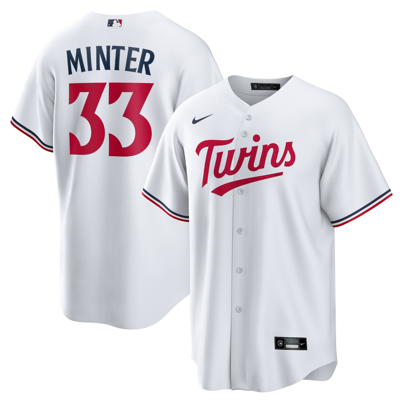 Minnesota Twins A.J. Minter Nike White Home Replica Jersey