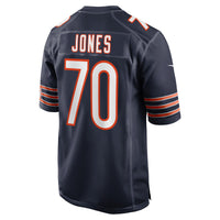 Chicago Bears Braxton Jones Nike Navy Game Player Jersey