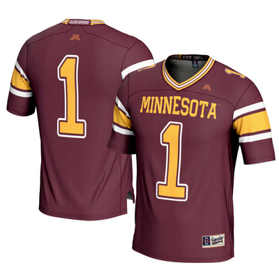 #1 Minnesota Golden Gophers GameDay Greats Football Jersey – Maroon