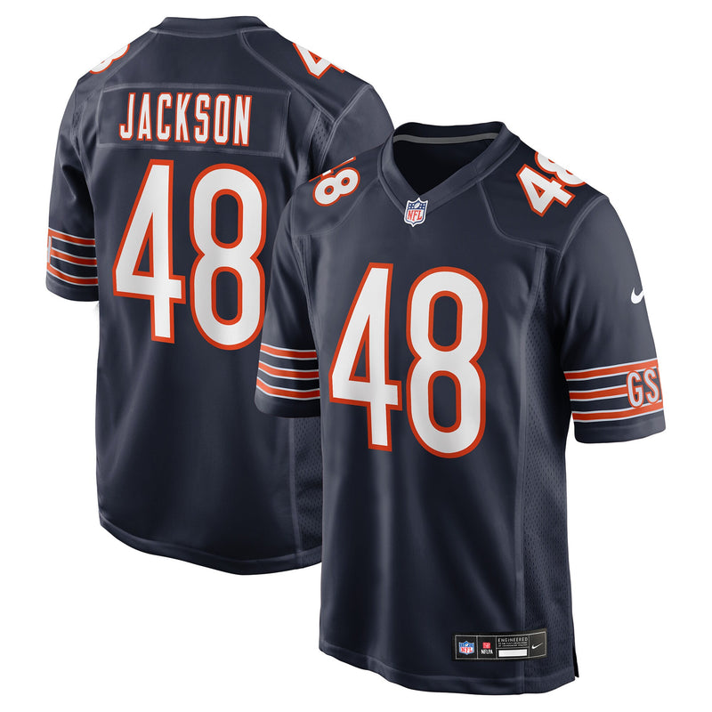 Chicago Bears D'Marco Jackson Nike Navy Team Game Jersey