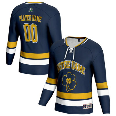 Notre Dame Fighting Irish GameDay Greats NIL Pick-A-Player Lightweight Hockey Jersey - Navy