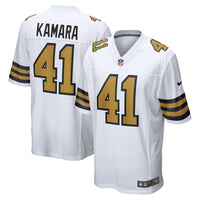 New Orleans Saints Alvin Kamara Nike White Alternate Game Jersey