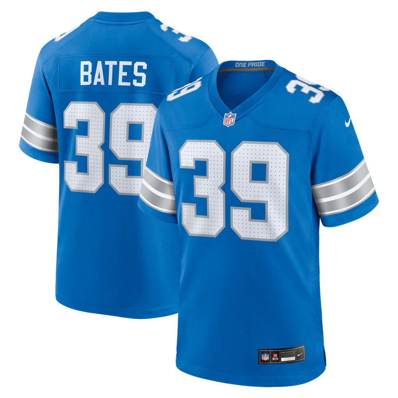 Detroit Lions Jake Bates Nike Blue Team Game Jersey