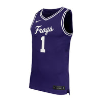 #1 TCU Horned Frogs Nike Replica Basketball Jersey - Purple