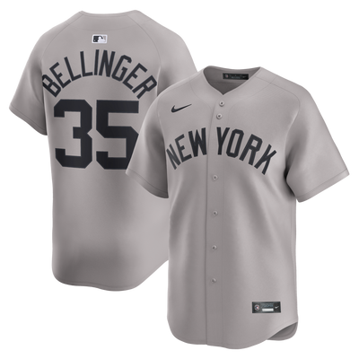 New York Yankees Cody Bellinger Nike Gray Road Limited Player Jersey