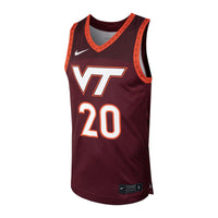 Nike #20 Maroon Virginia Tech Hokies Replica Basketball Jersey