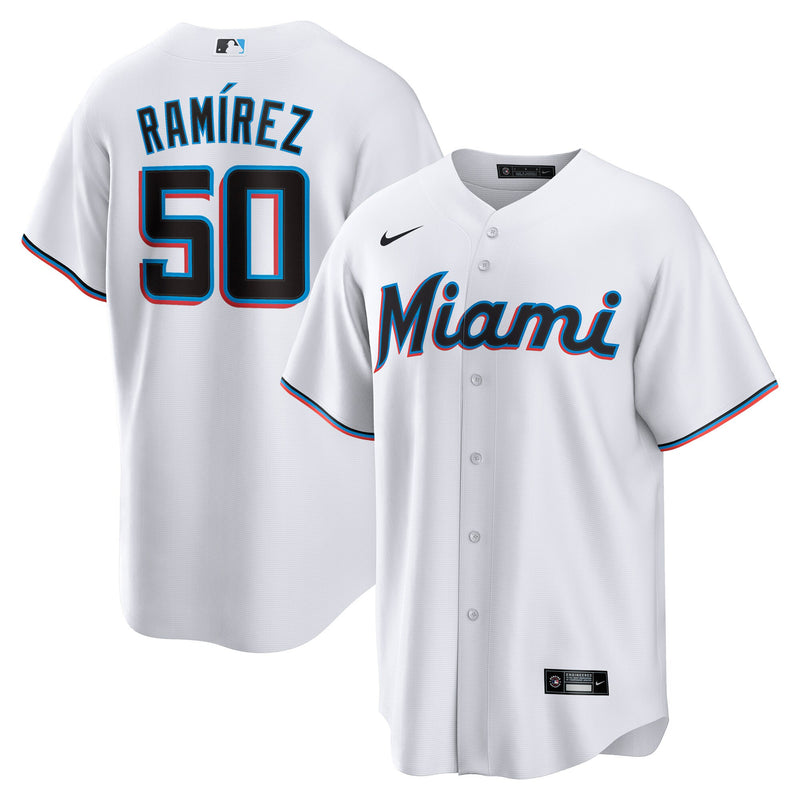 Miami Marlins Agustín Ramírez Nike White Home Replica Jersey
