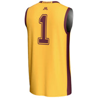 #1 Minnesota Golden Gophers GameDay Greats Lightweight Basketball Jersey - Gold