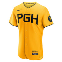 Pittsburgh Pirates Roberto Clemente Nike Gold City Connect Authentic Player Jersey