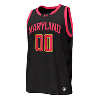 Maryland Terrapins Under Armour NIL Pick-A-Player Basketball Replica Jersey - Black