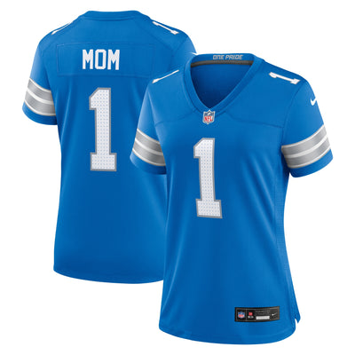 Detroit Lions Number 1 Mom Nike Blue Game Jersey