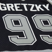 Los Angeles Kings Wayne Gretzky Mitchell & Ness Black Maxxed Out Fashion Basketball Jersey