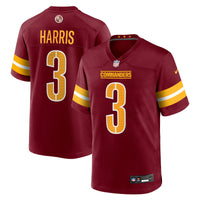 Washington Commanders Will Harris Nike Burgundy Team Game Jersey