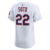 New York Mets Juan Soto Nike White Home Elite Jersey